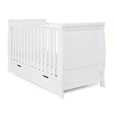 Bambinista-OBABY-Home-OBABY Stamford Classic Sleigh 3 Piece Room Set - White