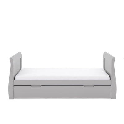 Bambinista-OBABY-Home-OBABY Stamford Classic Sleigh Cot Bed - Warm Grey