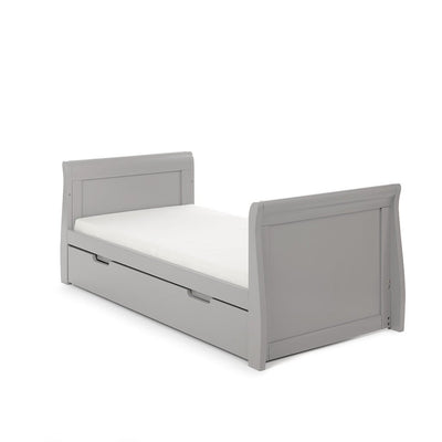 Bambinista-OBABY-Home-OBABY Stamford Classic Sleigh Cot Bed - Warm Grey
