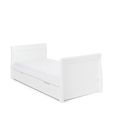 Bambinista-OBABY-Home-OBABY Stamford Classic Sleigh Cot Bed - White