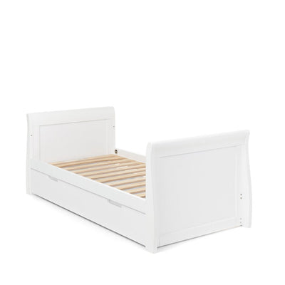 Bambinista-OBABY-Home-OBABY Stamford Classic Sleigh Cot Bed - White