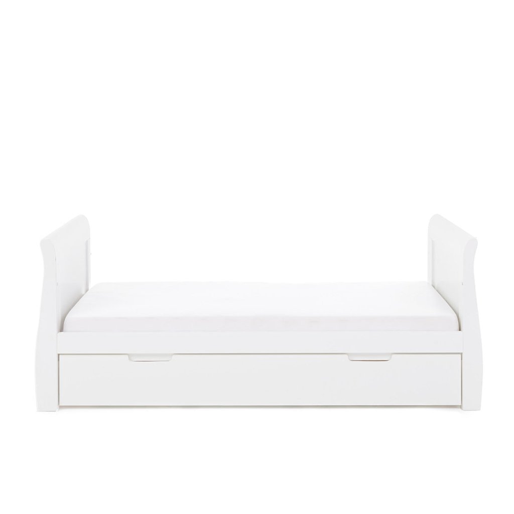 Bambinista-OBABY-Home-OBABY Stamford Classic Sleigh Cot Bed - White