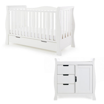 Bambinista-OBABY-Home-OBABY Stamford Luxe 2 Piece Room Set - White