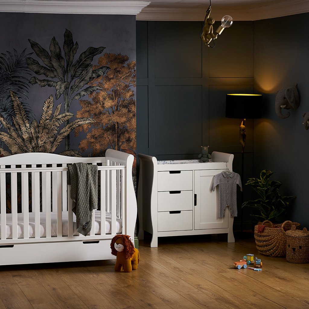 Bambinista-OBABY-Home-OBABY Stamford Luxe 2 Piece Room Set - White