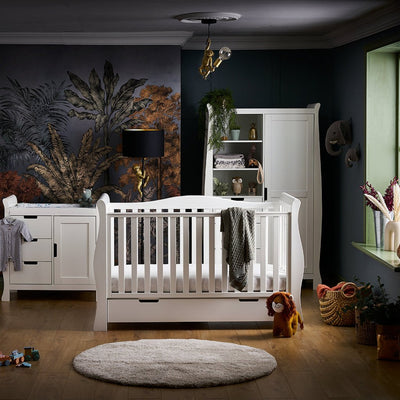 Bambinista-OBABY-Home-OBABY Stamford Luxe 3 Piece Room Set - White