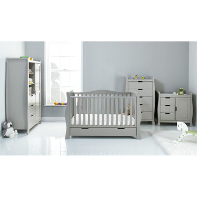Bambinista-OBABY-Home-OBABY Stamford Luxe 4 Piece Room Set - Warm Grey