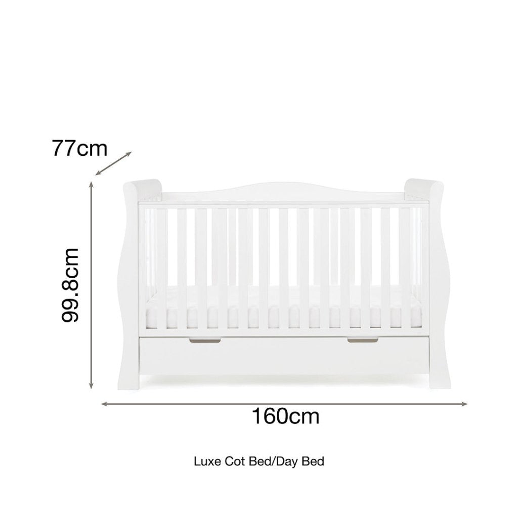 Bambinista-OBABY-Home-OBABY Stamford Luxe 5 Piece Room Set - White