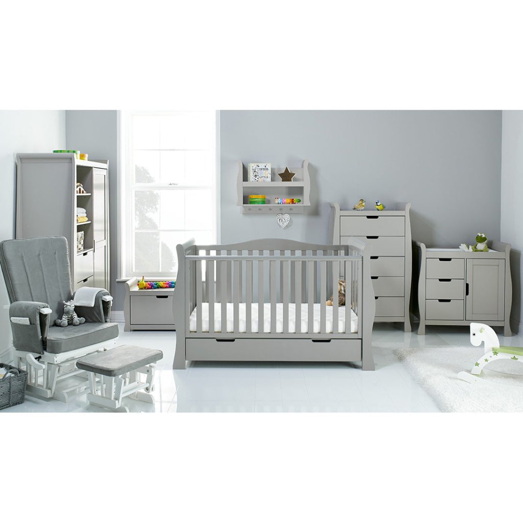 Bambinista-OBABY-Home-OBABY Stamford Luxe 7 Piece Room Set - Warm Grey