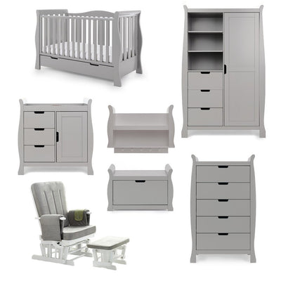 Bambinista-OBABY-Home-OBABY Stamford Luxe 7 Piece Room Set - Warm Grey