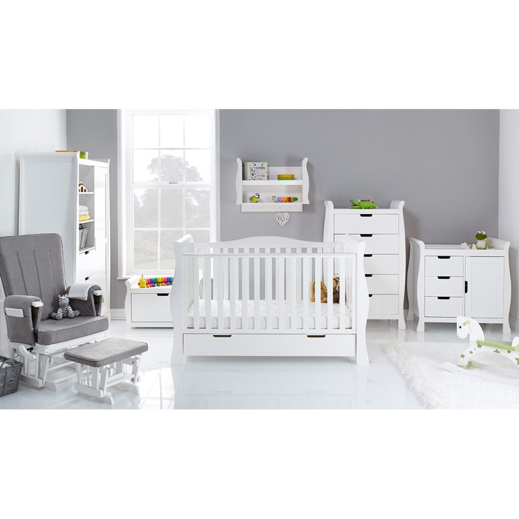 Bambinista-OBABY-Home-OBABY Stamford Luxe 7 Piece Room Set - White