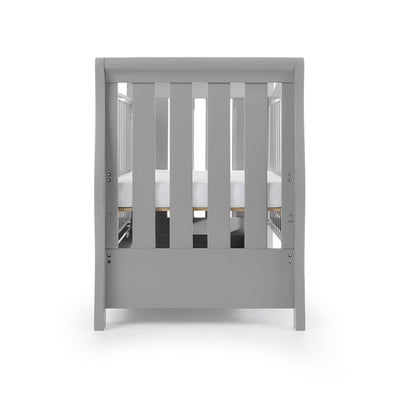 Bambinista-OBABY-Home-OBABY Stamford Luxe Sleigh Cot Bed - Warm Grey
