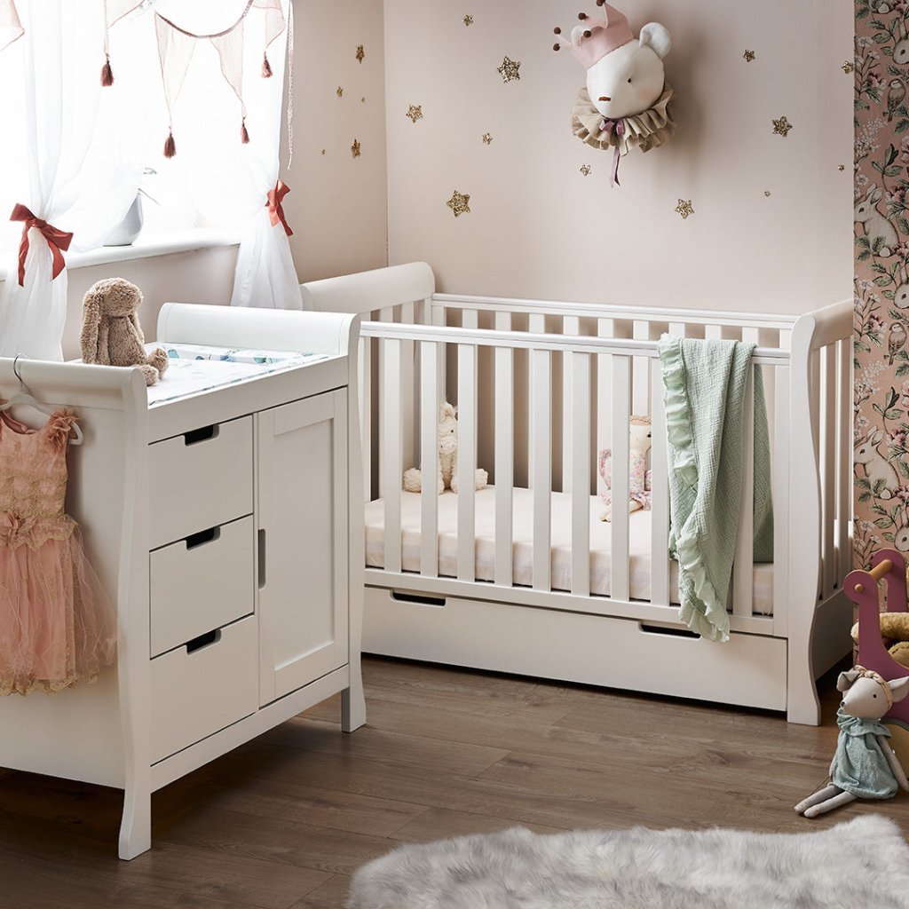 Bambinista-OBABY-Home-OBABY Stamford Mini Sleigh 2 Piece Room Set