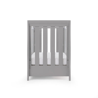 Bambinista-OBABY-Home-OBABY Stamford Mini Sleigh Cot Bed - Taupe Grey