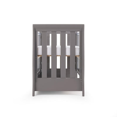 Bambinista-OBABY-Home-OBABY Stamford Mini Sleigh Cot Bed - Taupe Grey
