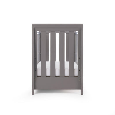 Bambinista-OBABY-Home-OBABY Stamford Mini Sleigh Cot Bed - Taupe Grey