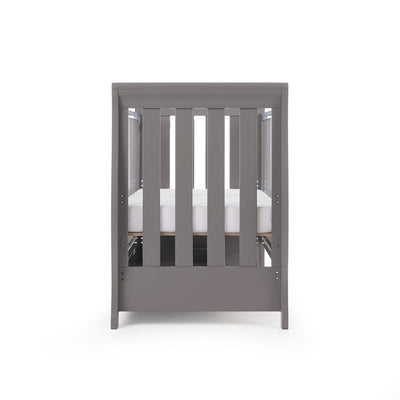 Bambinista-OBABY-Home-OBABY Stamford Mini Sleigh Cot Bed - Taupe Grey
