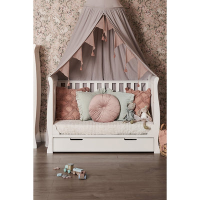 Bambinista-OBABY-Home-OBABY Stamford Mini Sleigh Cot Bed - White