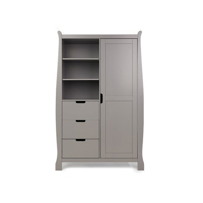 Bambinista-OBABY-Home-OBABY Stamford Sleigh Double Wardrobe - Taupe Grey