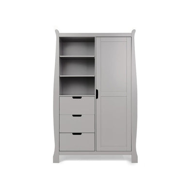 Bambinista-OBABY-Home-OBABY Stamford Sleigh Double Wardrobe - Warm Grey