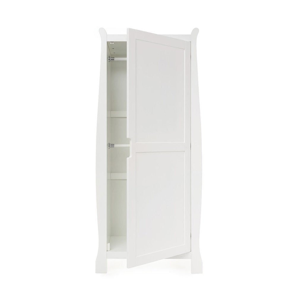 Bambinista-OBABY-Home-OBABY Stamford Sleigh Single Wardrobe - White