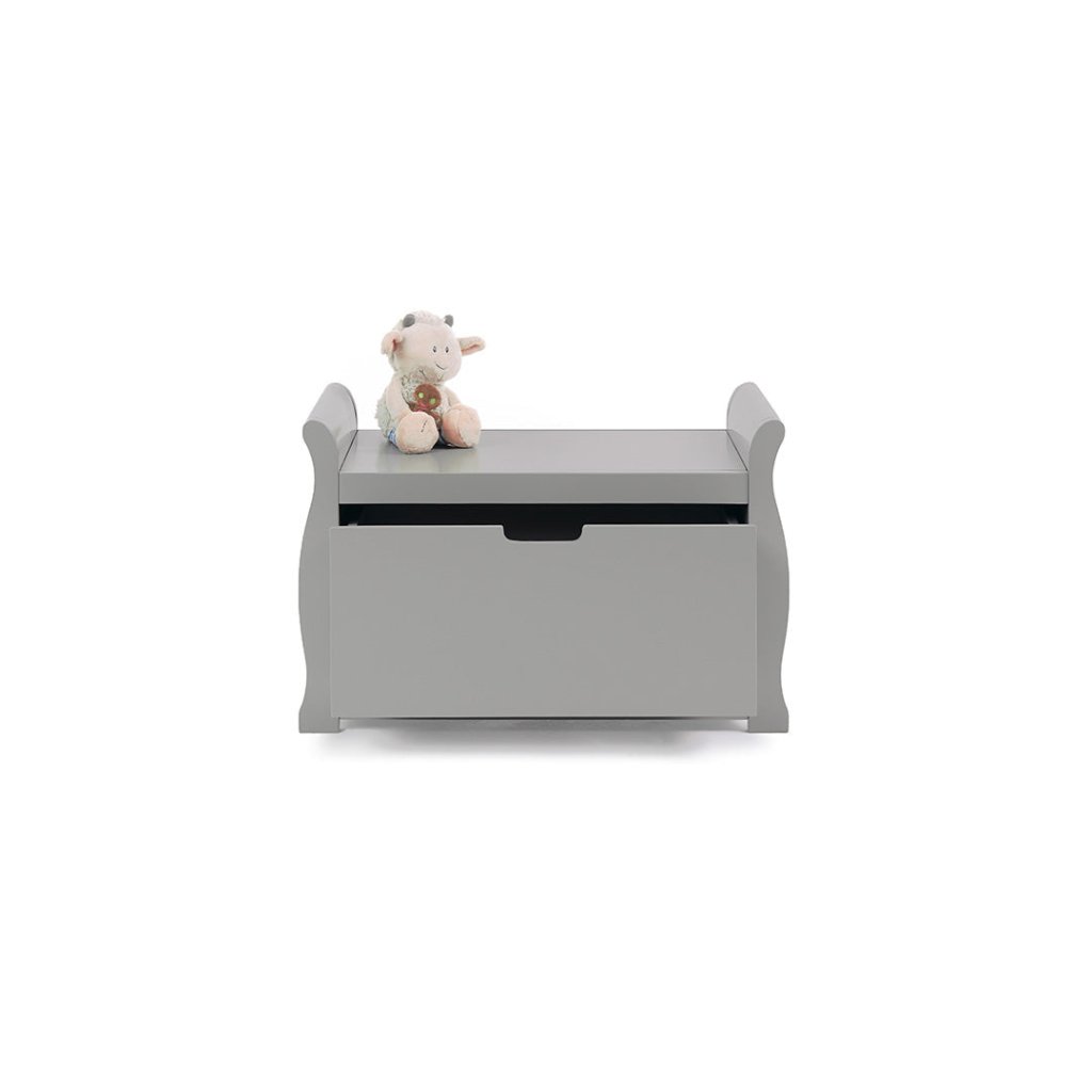 Bambinista-OBABY-Home-OBABY Stamford Sleigh Toy Box - Warm Grey