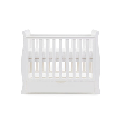Bambinista-OBABY-Home-OBABY Stamford Space Saver Sleigh 2 Piece Room Set - White