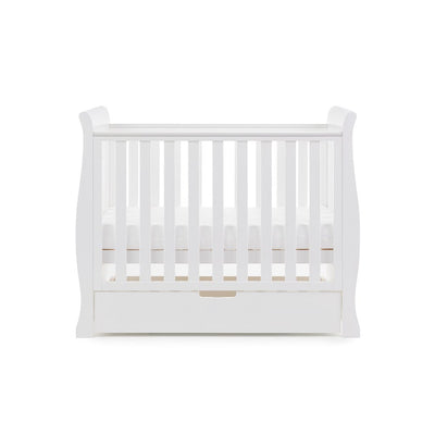 Bambinista-OBABY-Home-OBABY Stamford Space Saver Sleigh 2 Piece Room Set - White