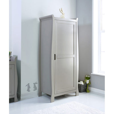 Bambinista-OBABY-Home-OBABY Stamford Space Saver Sleigh 3 Piece Room Set - Warm Grey