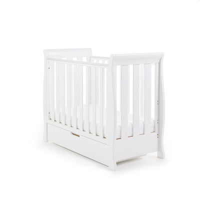 Bambinista-OBABY-Home-OBABY Stamford Space Saver Sleigh 3 Piece Room Set - White
