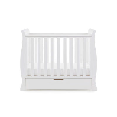 Bambinista-OBABY-Home-OBABY Stamford Space Saver Sleigh 3 Piece Room Set - White