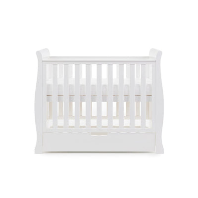 Bambinista-OBABY-Home-OBABY Stamford Space Saver Sleigh 3 Piece Room Set - White