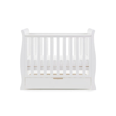 Bambinista-OBABY-Home-OBABY Stamford Space Saver Sleigh 3 Piece Room Set - White