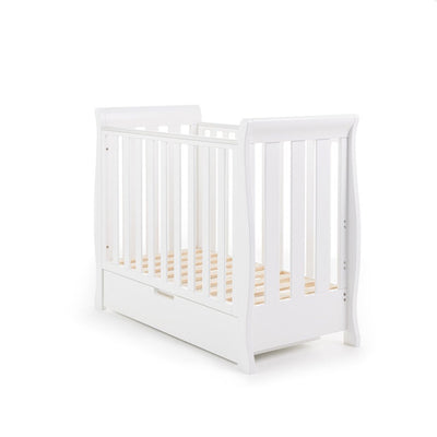 Bambinista-OBABY-Home-OBABY Stamford Space Saver Sleigh - White