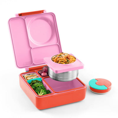 Bambinista-OMIELIFE-Tableware-OMIEBOX Hot and Cold Bento Lunch Box - Pink Berry