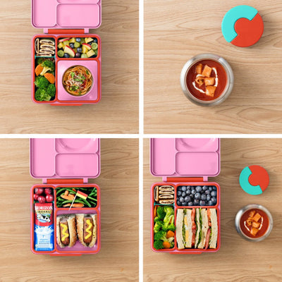 Bambinista-OMIELIFE-Tableware-OMIEBOX Hot and Cold Bento Lunch Box - Pink Berry