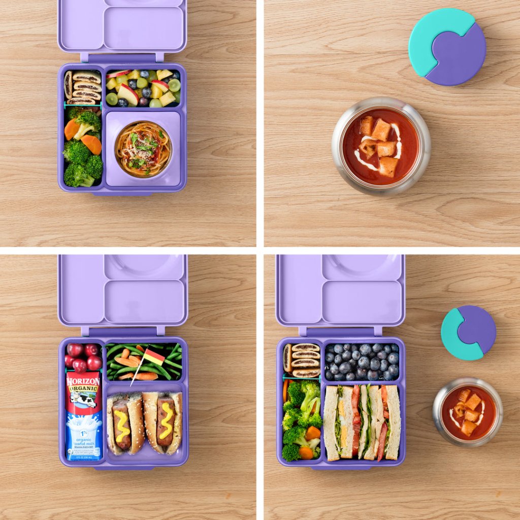 Bambinista-OMIELIFE-Tableware-OMIEBOX Hot and Cold Bento Lunch Box - Purple Plum