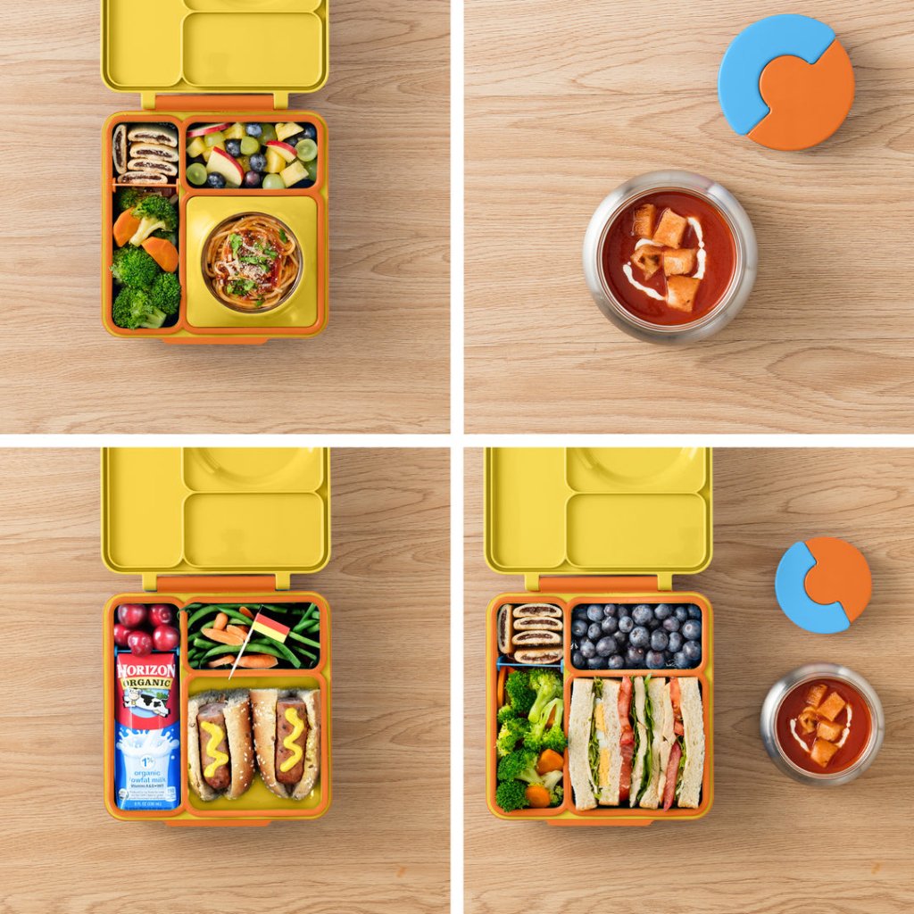 Bambinista-OMIELIFE-Tableware-OMIEBOX Hot and Cold Bento Lunch Box - Sunshine Yellow