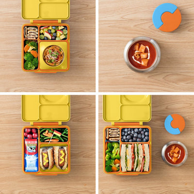 Bambinista-OMIELIFE-Tableware-OMIEBOX Hot and Cold Bento Lunch Box - Sunshine Yellow