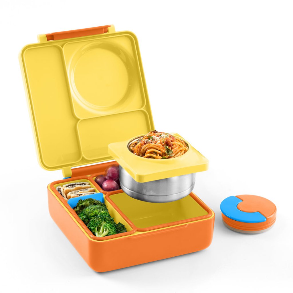 Bambinista-OMIELIFE-Tableware-OMIEBOX Hot and Cold Bento Lunch Box - Sunshine Yellow