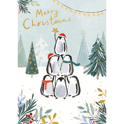 Bambinista-PAPERLINK-Gift Cards-PAPERLINK Christmas Penguin Tree 'Winter Wonderland'