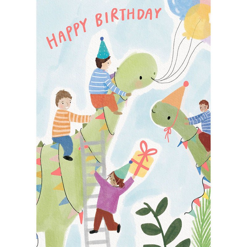 Bambinista-PAPERLINK-Gift Cards-PAPERLINK Dinosaurs Little Adventurer Birthday Card