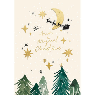 Bambinista-PAPERLINK-Gift Cards-PAPERLINK Santa In Sky Christmas ‘Joyeux Noel'