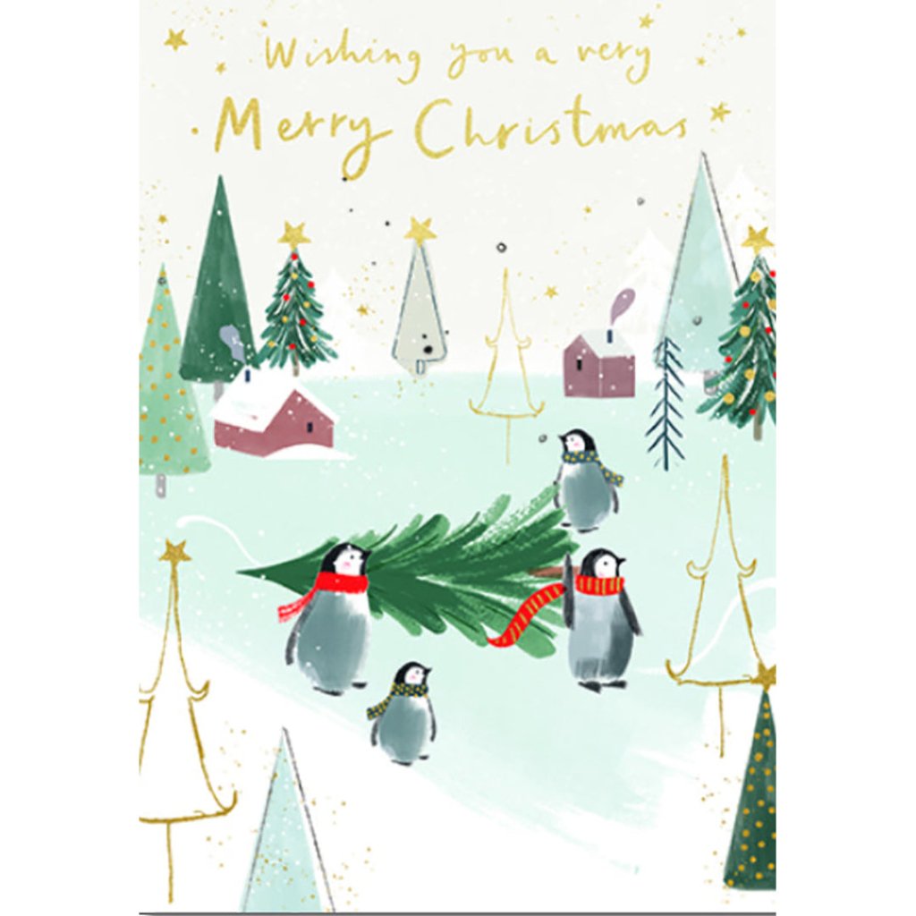 Bambinista-PAPERLINK-Gift Cards-PAPERLINK Xmas Penguins 'Winter Wonderland'