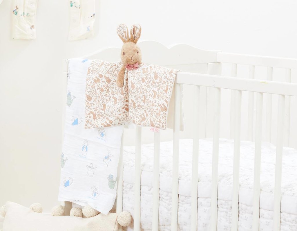peter rabbit cot blanket