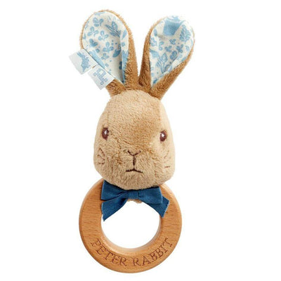 Bambinista-PETER RABBIT-Toys-PETER RABBIT Signature Peter Rabbit Wooden Ring Rattle