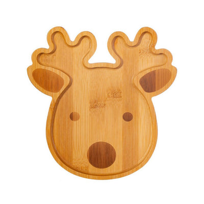 Bambinista-SASS AND BELLE-Decor-SASS AND BELLE Reindeer Bamboo Shaped Plate