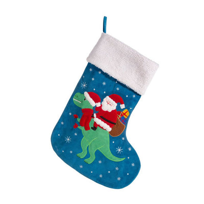 Bambinista-SASS AND BELLE-Decor-SASS AND BELLE Santa on Dino Stocking