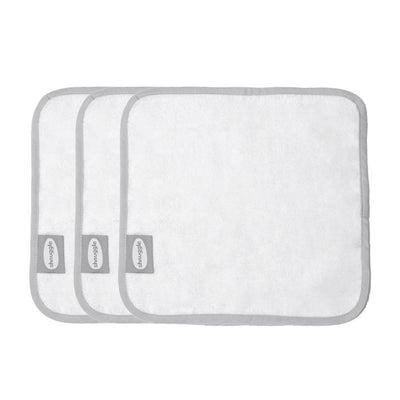 Bambinista-SHNUGGLE-Towels-SHNUGGLE Washcloths - White