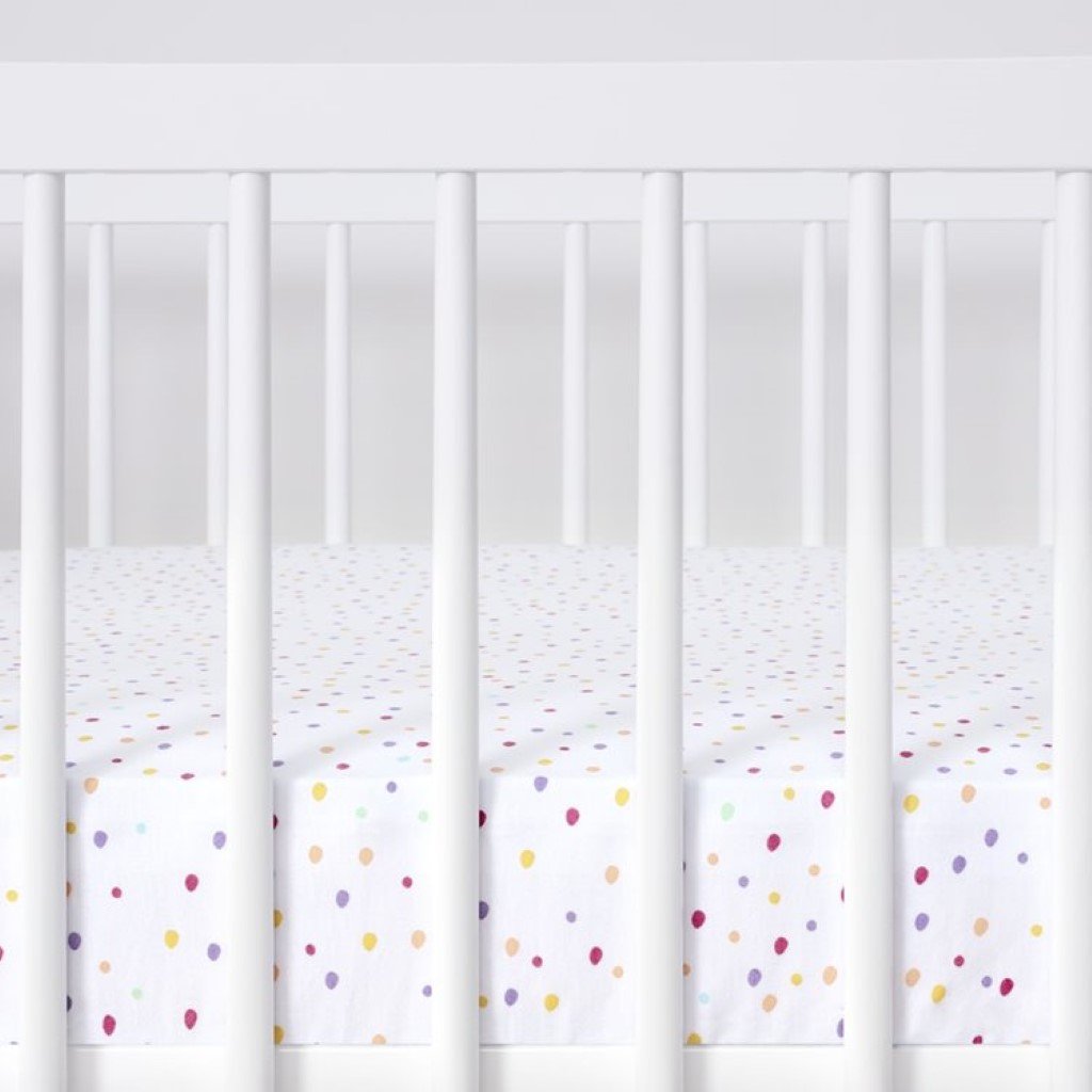 Bambinista-SNUZ-Bedding-Snuz 2 Pack Cot & Cot Bed Fitted Sheet – Multi Spot