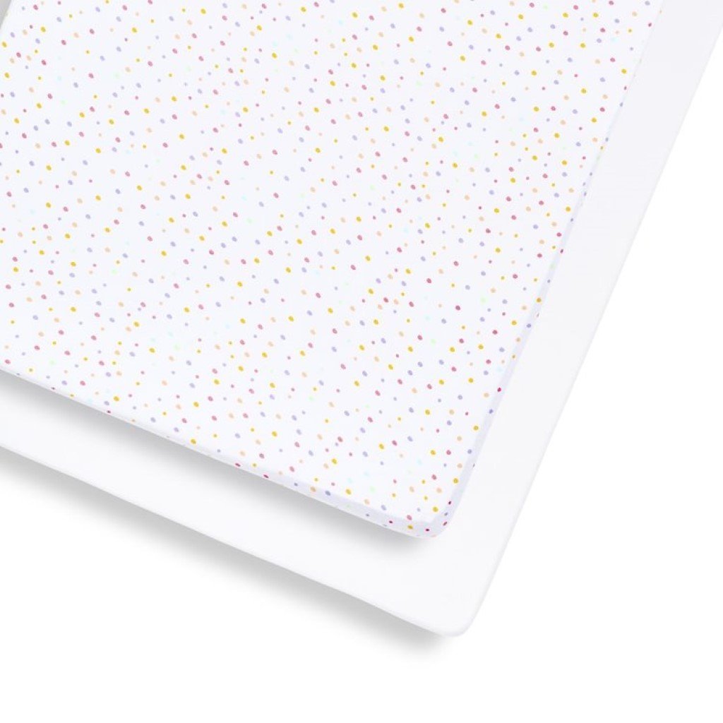 Bambinista-SNUZ-Bedding-Snuz 2 Pack Cot & Cot Bed Fitted Sheet – Multi Spot